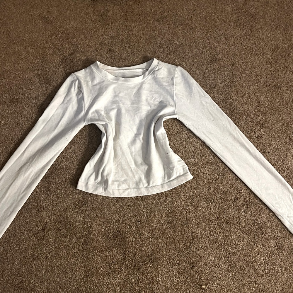 Plain white long sleeve